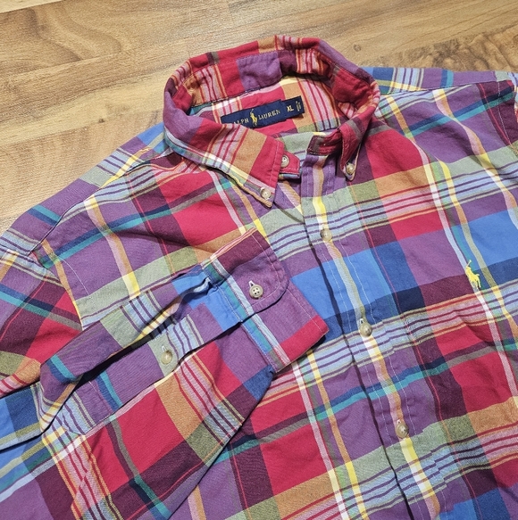 Ralph Lauren Other - Ralph Lauren Plaid Button Down Shirt Men’s XL